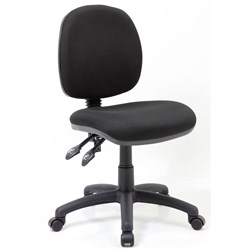 Chair Task Crescent W/Out Arms Fabric Black