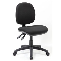 Chair Task Crescent W/Out Arms Fabric Black