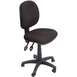 Seating Solutions Eco Small Seat Medium Back 3 Lever Black Office Chair
