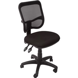 Rapid EM300 Black Fabric Mesh Medium Back Operator Chair
