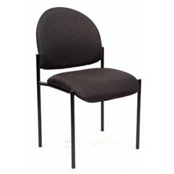 Chair Visitor Neutron W/Out Arms Fabric Black