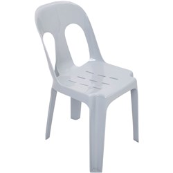 Pipee Stacking Chair Plastic White