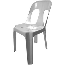 Pipee Stacking Chair Plastic Grey