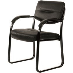 Chair Corkman Client Black Leather