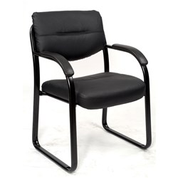 Chair Corkman Client Black Leather