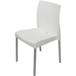 Rapidline Leo Chair Hospitality Stacking Chairs White