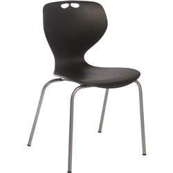 Chair Mata Education 4 Leg No Arms Black