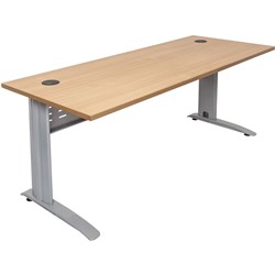 Rapid Span Beech/Silver 1200x700x730 Open Desk