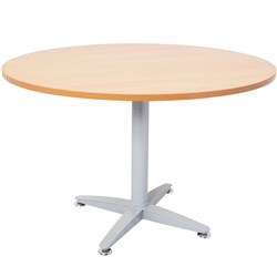 Rapid Span Round Table D1200Mm Beech Top Black Base