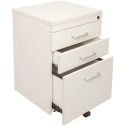 Pedestal Mobile Rapid Span 3 Drawer White