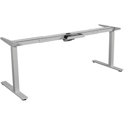 Summit 2 1800x1175mm Silver Electric Sit To Stand Desk (Frame Only)