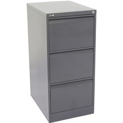 Go Graphite Ripple 3 Drawer Filing Cabinet