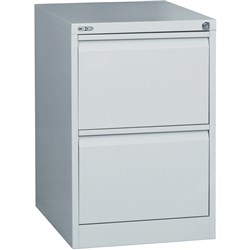 Go Silver Grey 2 Drawer Filing Cabinet