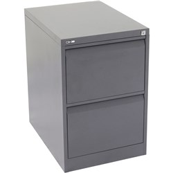 Go Graphite Ripple 2 Drawer Filing Cabinet