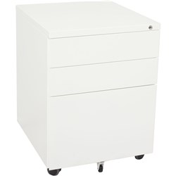 Rapidline White China 610x460x475mm 2P/1F Drawer Steel Mobile Pedestal