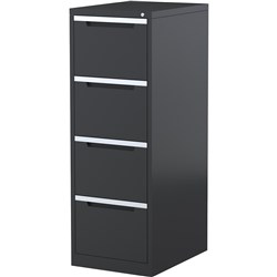 Steelco 4 Drawer Graphite Ripple Filing Cabinet