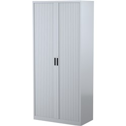 Steelco Tambour Door Silver Grey 2000x900x463mm 5 Shelf Cabinet