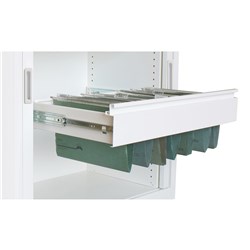 Steelco Tambour White Satin 1200mm Pull Out File Frame