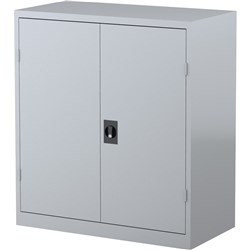 Steelco Silver Grey 1015x914x463mm 2 Shelf Stationery Cupboard