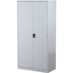 Steelco Silver Grey 1830x914x463mm 3 Shelf Stationery Cupboard