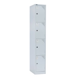 Go Silver Grey 1830x380x455mmExtra Large 4 Door Locker