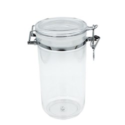 Storage Canister Compass Round Acrylic 1.1L. D10X19cm