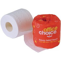 Office Choice Premium 2 Ply 400 Sheet Toilet Paper