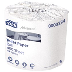 Tork Advanced T4 2 Ply 400 Sheet Toilet Paper