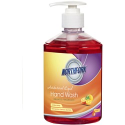 Northfork Antibacterial Liquid Hand Wash Orange 500ml Dispenser