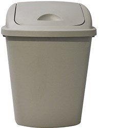 Italplast Heavy Duty Waste Bins 42 Litre Bin Grey With Lid