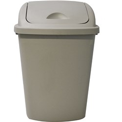 Italplast Heavy Duty Waste Bins 58 Litre Bin Grey With Lid