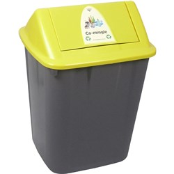 Italplast Waste Separation Bins 32 Litre Co Mingle (Bottles Cans And Plast