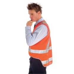Safety Wear Hivis Day & Night Cross Back Safety Vest With Tail
