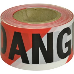 Maxisafe Barricade Tape Danger Black On Red/White