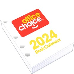 Office Choice 2024 Side Punch Calendar Refill