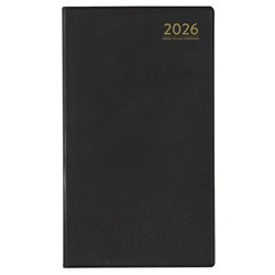 Cumberland 2026 Luxe 152x89mm Month To View Black Planner