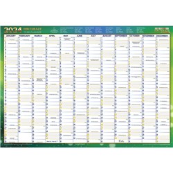 Writeraze 2024 QC2 500x700mm Recycled Executive Laminated Year Planner