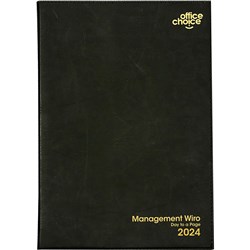 Office Choice 2024 A4 Management Black Day To Page 15min Appointment Wiro Diary