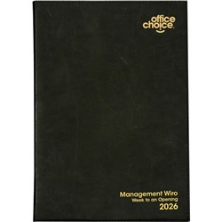 Office Choice 2025 A5 Management Black Day To Page 1hr Appointment Wiro Diary