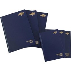 Office Choice 2026 A5 Commercial Blue 2 Days To Page 1hr Appointment Diary