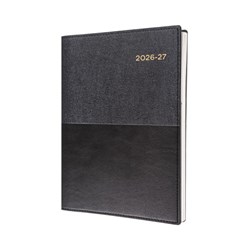 Collins Vanessa A5 Day To Page 1hr Black 25/26 Financial Year Diary