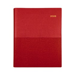 Collins 2026 Vanessa 325 A4 Short Week To View Red Diary