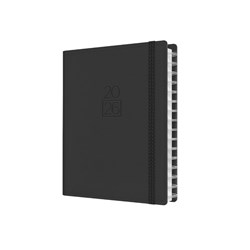 Collins 2026 Plan + Note Pro A5 Week To View Charcoal Diary With Notepad