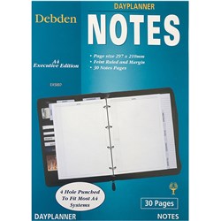 Debden DayPlanner A4 Executive Notes Refill