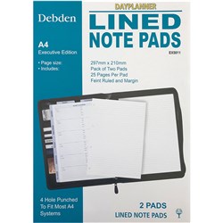 Debden DayPlanner A4 Executive Notepad White Refill