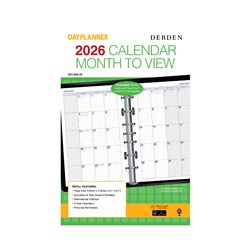 Debden 2026 Dayplanner Desk Month To View Diary Refill