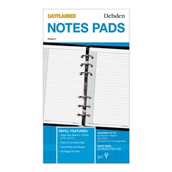 Debden DayPlanner Personal Notepad White Refill