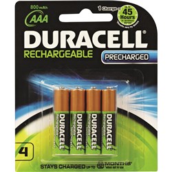 Duracell AAA Rechargable Battery CD/4