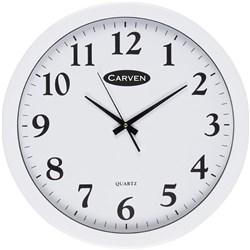 Clock Carven Wall 450mm White