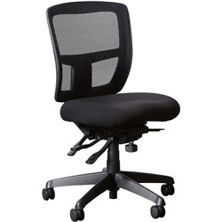 Miami II Black High Back Mesh Chair No Arms